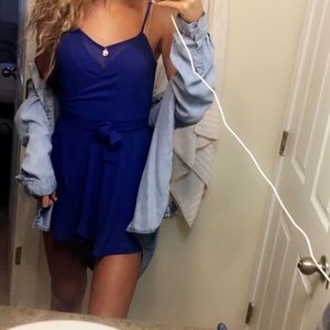 blue express romper